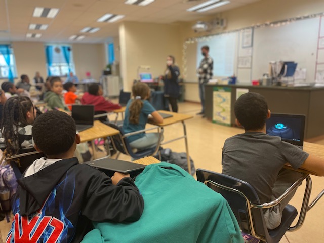 Bit Coding Academy students learning to code